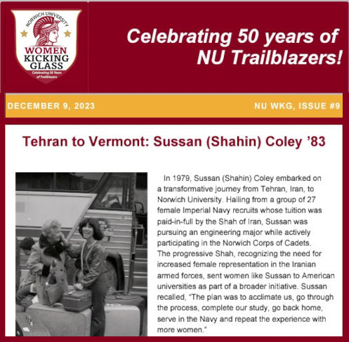 Tehran to Vermont: Sussan (Shahin) Coley '83