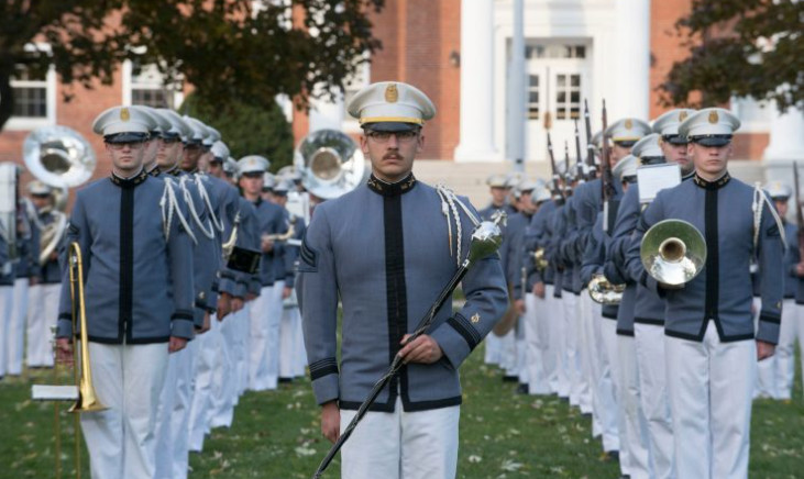 Regimental Band formation - NU Upper Parade Ground