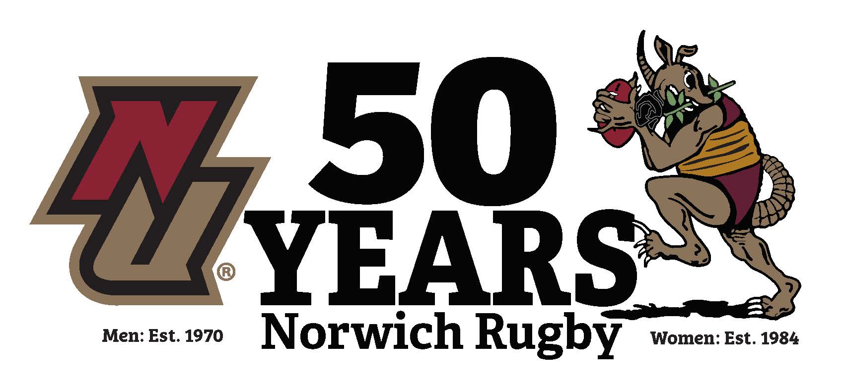 50 Years of Rugby Logo