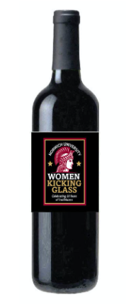 Custom Bottled Norwich Wine - Women Kicking Glass branded