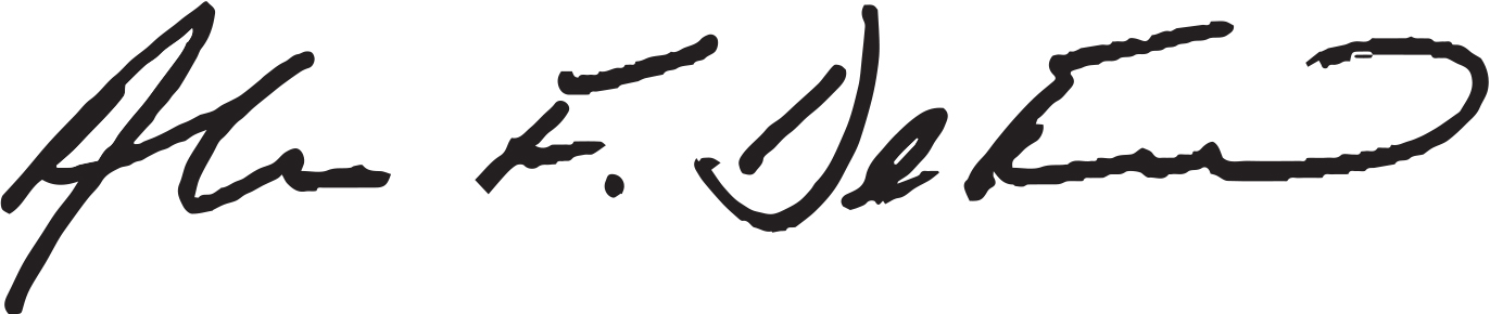 Alan F DeForest signature