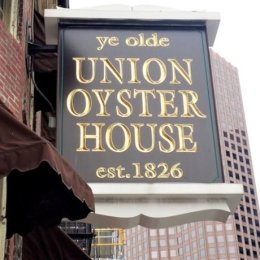 ye olde Union Oyster House est. 1826 - entrance sign - Boston MA