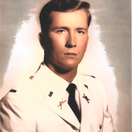 Allen Henry Court's cadet headshot, circa 1960-1964.