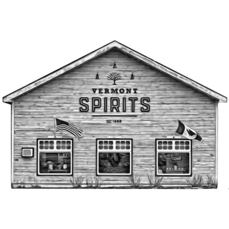 Drawing of the Vermont Spirits Distilling Co. Meeting House