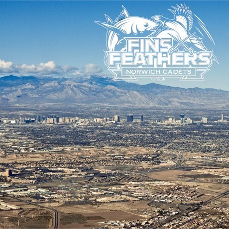 Sky line of Las Vegas, and surrounding mountains, seen from Henderson, Nevada. "Vegas in the desert" by Bert Kaufmann is licensed under CC BY-SA 2.0.