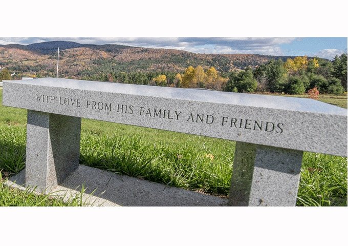 NU Cemetery Memorial Bench