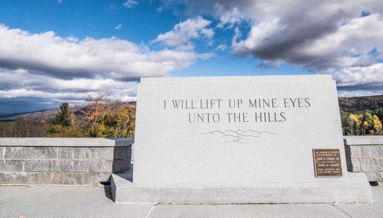I will lift up mine eyes unto the hills memorial